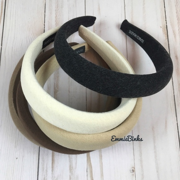 New 5 Piece Handmade Wide Padded Hairband Hair Accessory Set - Picture 10 of 16